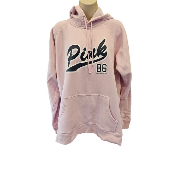 Vintage VS PINK M medium spell out hoodie warm cozy winter y2k 90s + - Picture 1 of 7